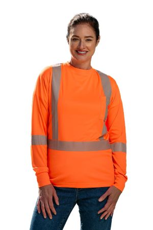 CX2 S05982 - Long Sleeve Hi-VIS T-Shirt with Segmented Stripes