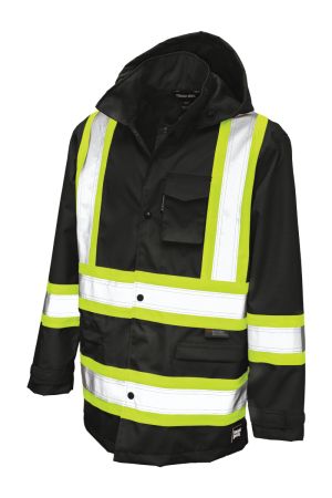 Tough Duck S372 - RIPSTOP SAFETY RAIN JACKET
