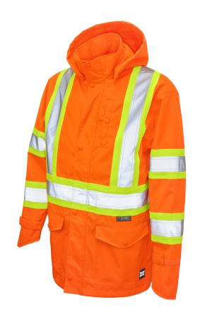 Tough Duck SJ35 - RIPSTOP SAFETY RAIN JACKET