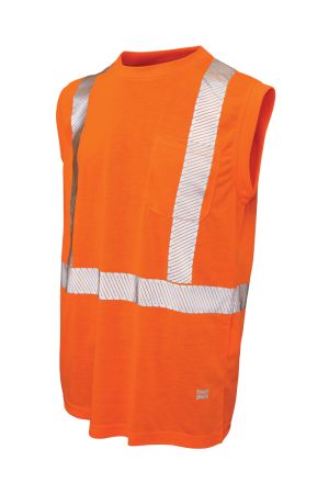 Tough Duck ST15 - POLYESTER SLEEVELESS SAFETY T-SHIRT