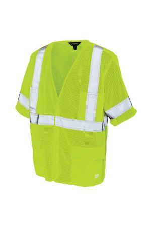 Tough Duck SV07 - MESH SAFETY VEST WITH SLEEVES