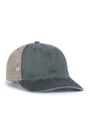 Pacific Headwear V37 - Vintage "Dirty" Trucker Snapback Cap