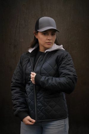 ATC WERK WeRK7611L - QUILTED FREEZER LADIES JACKET WITH DETACHABLE HOOD