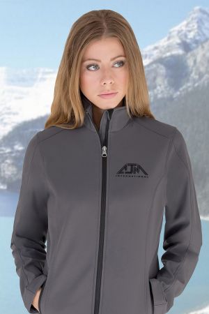 AJM International JF2211 - Women's Performance Everyday Softshell Jackets :: 94% Polyester / 6% Spandex, 3-Layer Bonded Softshell