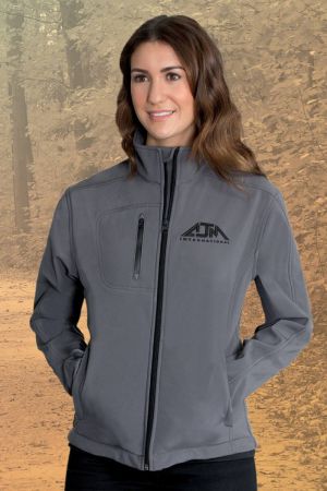 AJM International JF2200 - Women's Performance Seasonal Softshell Jackets :: 94% Polyester / 6% Spandex, 3-Layer Bonded Softshell