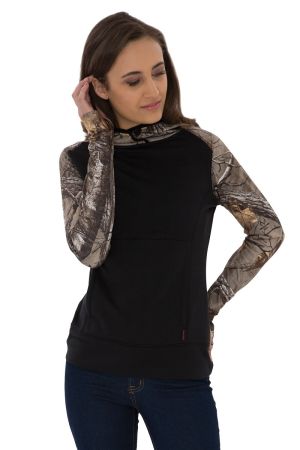 ATC™ REALTREE®  L2051 - ECH FLEECE TWO TONE HOODED LADIESSWEATSHIRT
