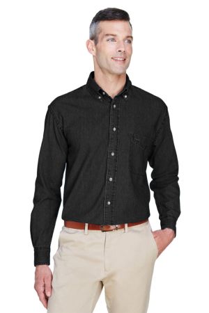 Harriton M550 - Men's 6.5 oz. LongSleeve Denim Shirt