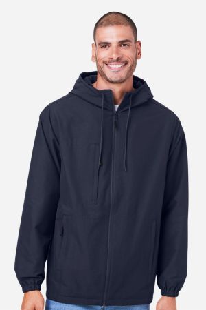 Harriton M73 - Flex Twill Hooded Jacket