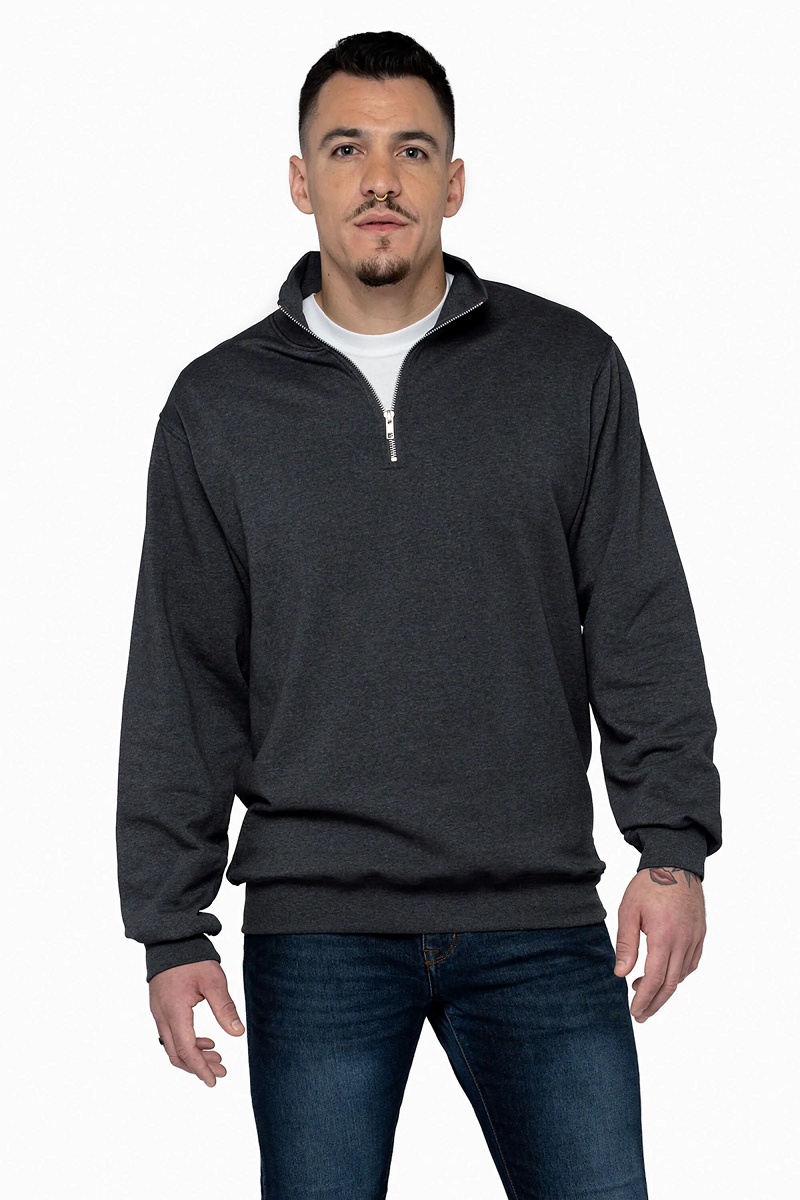 1/4 and 1/2 Zips Sweatshirts | Wholesale Fleece - Blanks.ca