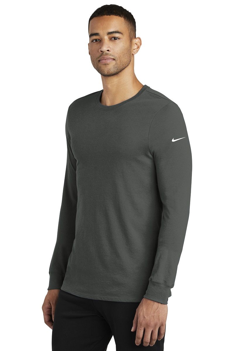 Nike NKBQ5230 Dri-Fit Cotton/Poly Long Sleeve Tee Wholesale