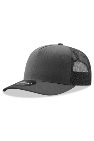 DECKY 6030 - 5 Panel Mid Profile Structured Cotton Blend Trucker Cap