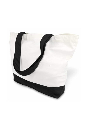 Ideal Bags ID1514 – Heavyweight 12 oz Cotton Canvas Two-Tone Large Tote Bag – 15" × 14" × 4"