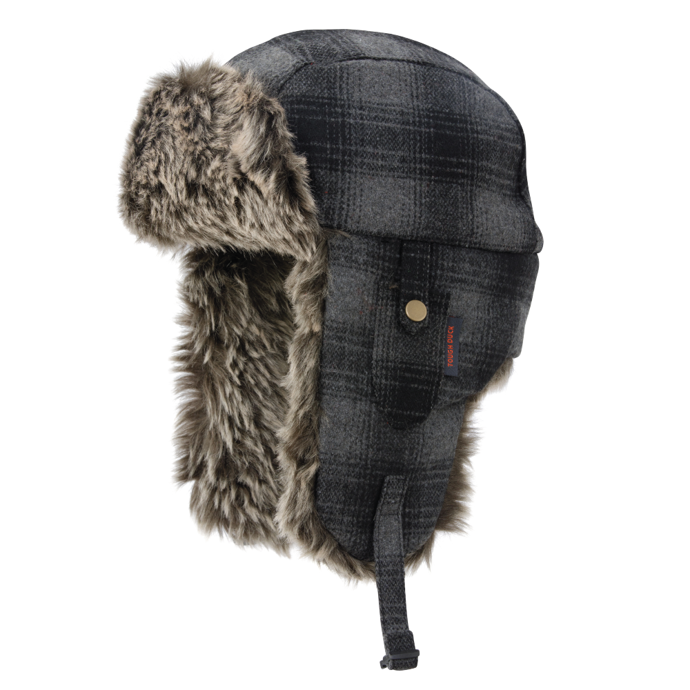 Tough Duck I156 Tough Duck I156 - PLAID AVIATOR HAT for custom printing in Montreal