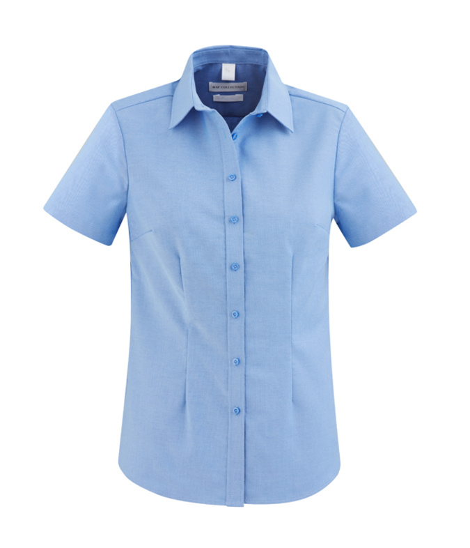 Biz Collection s913ls Biz Collection s913ls - Ladies Oxford S/S Shirt pour impression personnalisée à Montréal