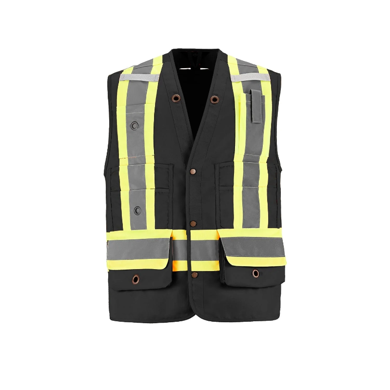 L01190 L01190 L01190 - Surveyor - Hi-Vis Surveyor’s Vest - Sized for custom printing in Montreal