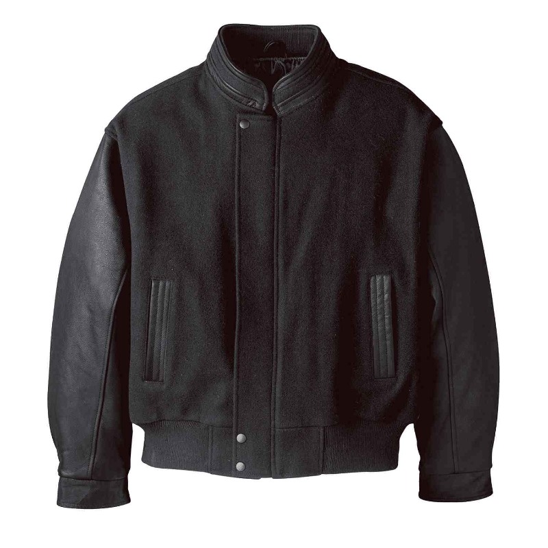 Genuine Leather L00227 Genuine Leather L00227 - Graduate - Men's Melton and Leather Insulated Jacket for custom printing in Montreal