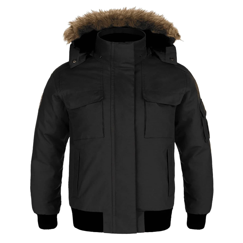 Heritage 54 L06076 Heritage 54 L06076 - Intense - Ladies Cold Weather Bomber Jacket w/ Detachable Hood pour impression personnalisée à Montréal