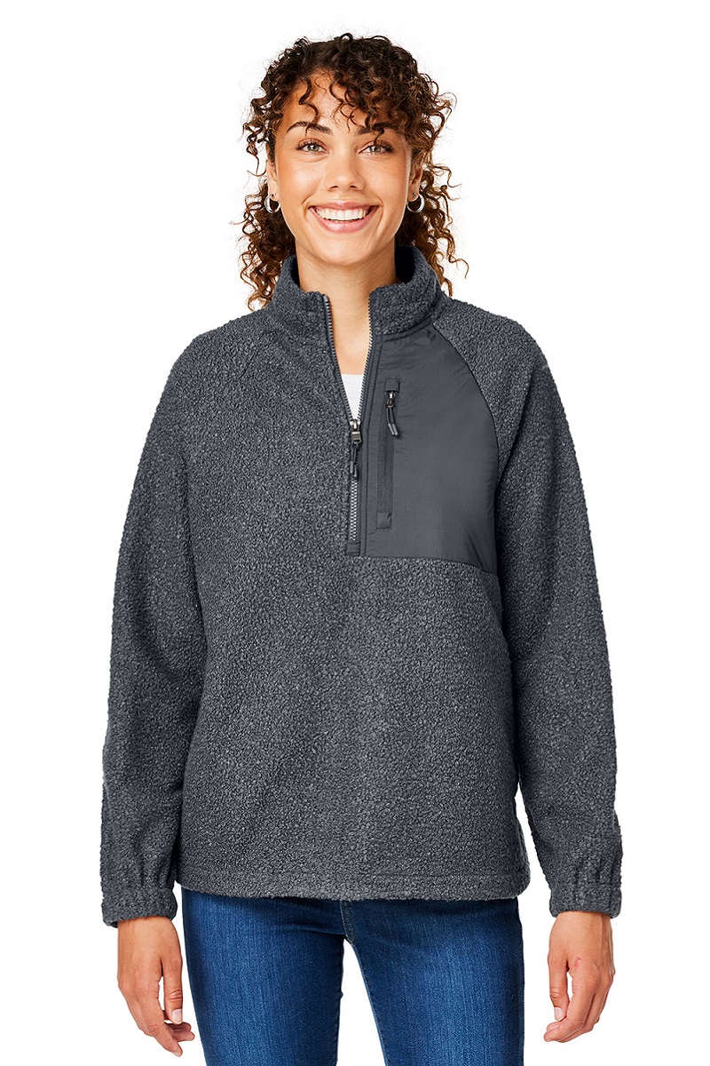 North End NE713W North End NE713W - Ladies' Aura Sweater Fleece QuarterZip for custom printing in Montreal