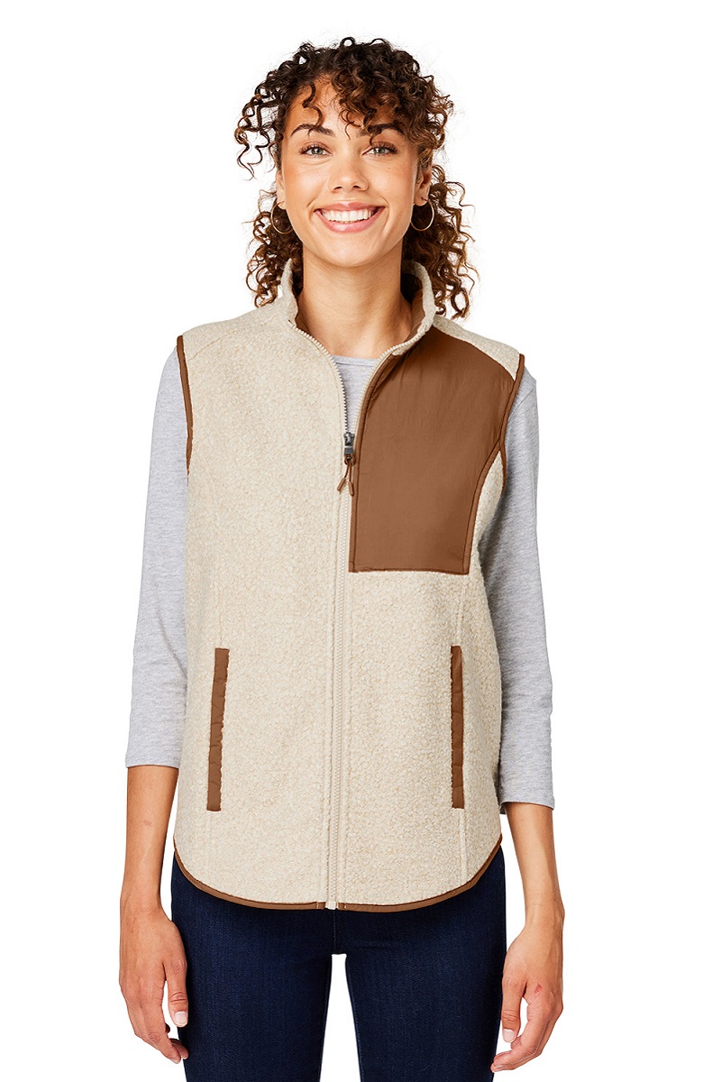 North End NE714W North End NE714W - Ladies' Aura Sweater Fleece Vest pour impression personnalisée à Montréal