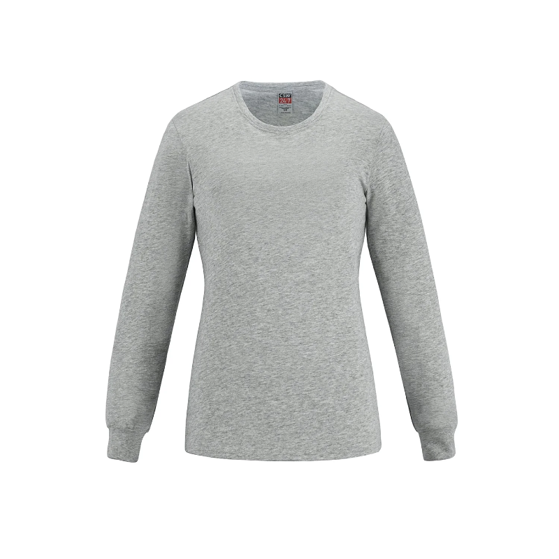 CSW 24/7 S05616 CSW 24/7 S05616 - Breeze - Ladies RING SPUN Combed Cotton Long Sleeve Crewneck T-Shirt for custom printing in Montreal