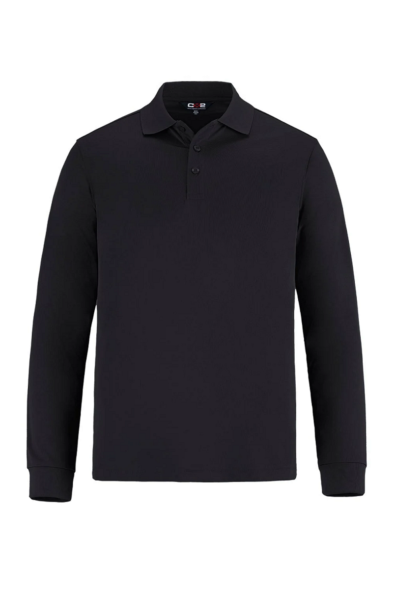CX2 S05737 CX2 S05737 - Birdie - Men's Long Sleeve Pique Mesh Polo pour impression personnalisée à Montréal