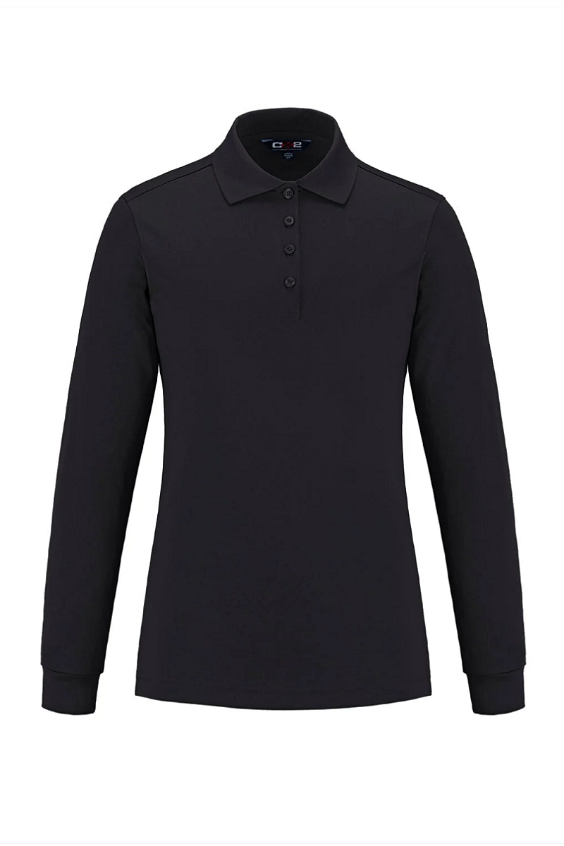 CX2 S05738 CX2 S05738 - Birdie - Ladies Long Sleeve Pique Mesh Polo for custom printing in Montreal