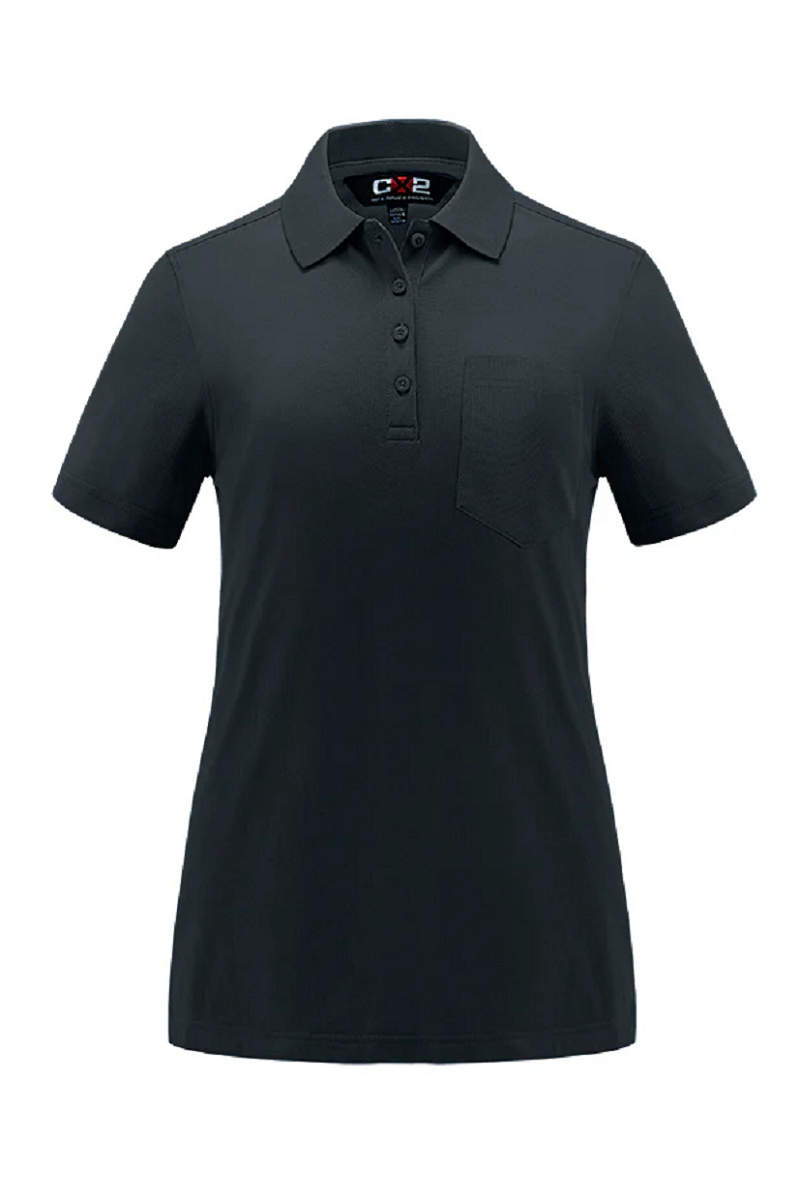 CX2 S05746 CX2 S05746 - Caddy - Ladies Pique Mesh Polo w/ Pocket pour impression personnalisée à Montréal