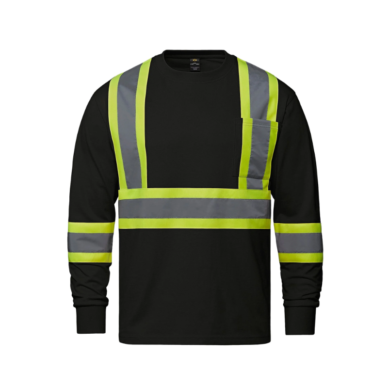 CX2 S05995 CX2 Hi-Vis S05995 - Paramount - Cotton Hivis Long Sleeve Tshirt for custom printing in Montreal